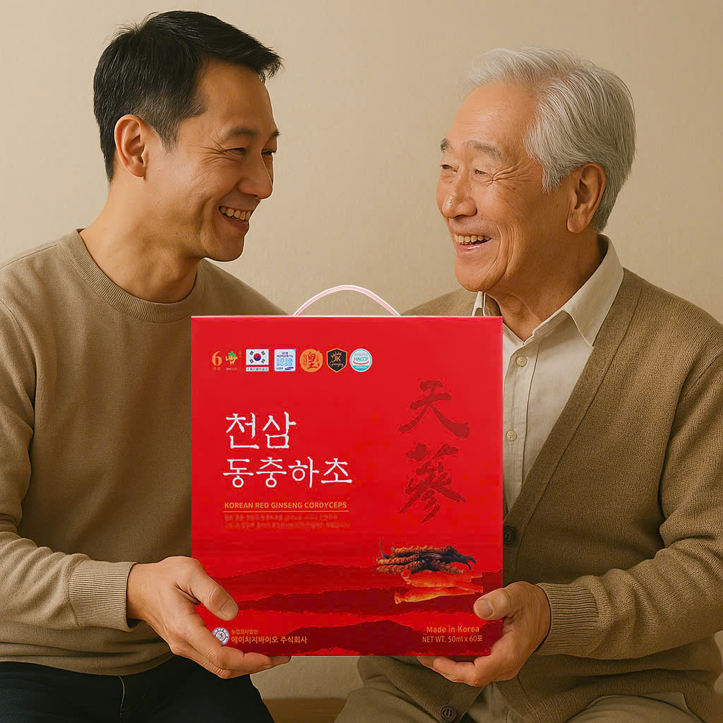 Nước Thiên Hồng Sâm Đông Trùng Hạ Thảo Hàn Quốc Hộp 60 gói x 50ml